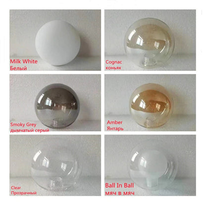 Nordic Round chandelier Glass Ball Chandeliers Living room ring scandinavian lamp fixtures