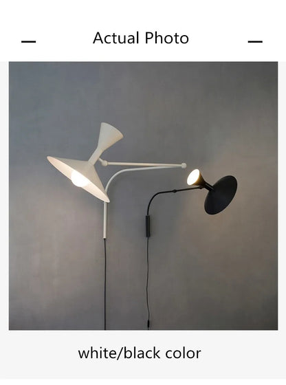 Modern Minimalist Wall Light LED Marseille Italian Designer Swing Arm Adjustable Wall lamp