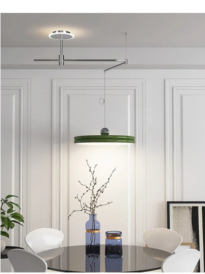 Dining table light modern chandelier Round Reading Desk Light