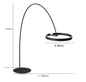 LED Designer Fishing Floor Lamp Room Luxury Designer Vertical Lamps