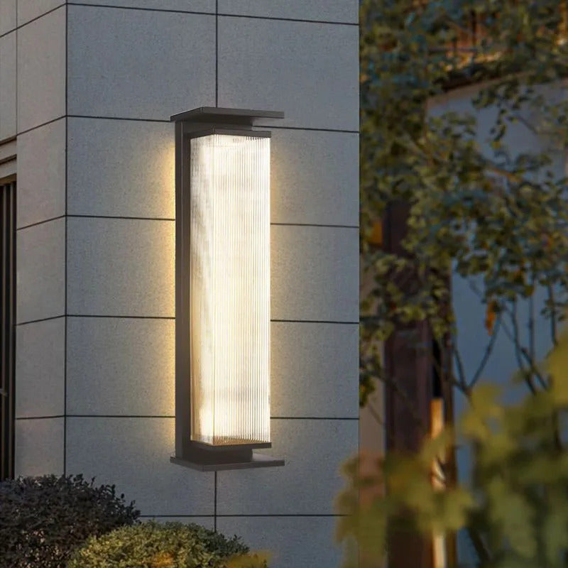 Modern outdoor wall light Waterproof IP65 Solar energy LED wall lamp Entrance sconce