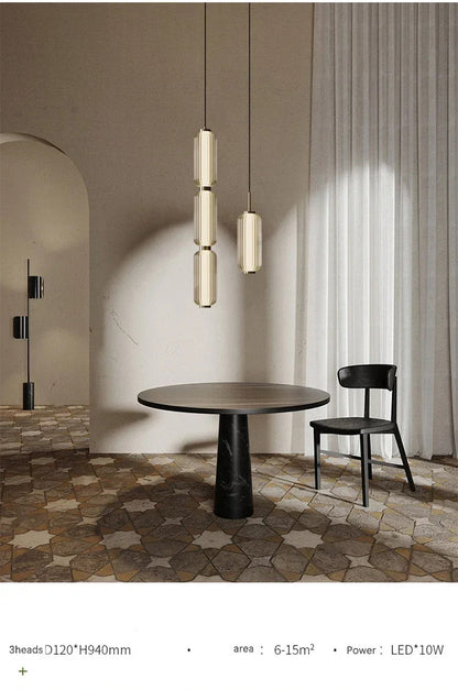 Nordic Glass Chandelier Hotel Living Room Chandelier High-grade Restaurant Staircase Combination Home decor Long Pendant Lights