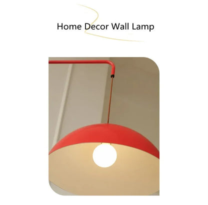 Red Rocker Chandelier Modern Folding Retractable Wall Lamp Long Arm Chandelier