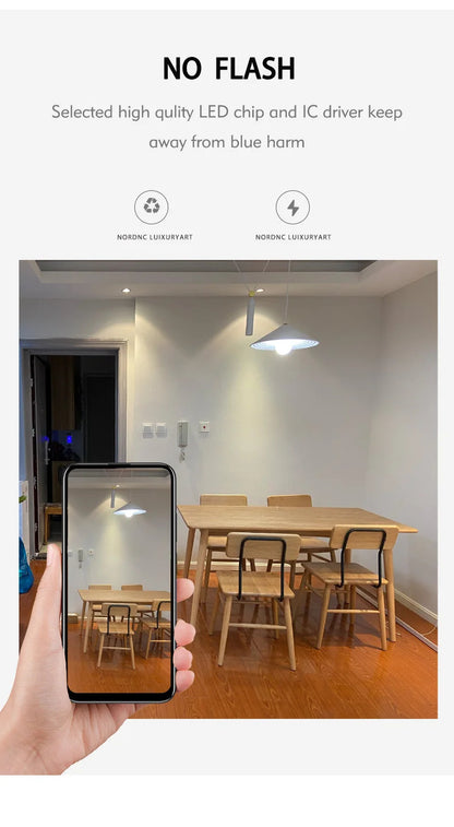 Modern minimalist Linear pendant light Nordic Industrial hanging light