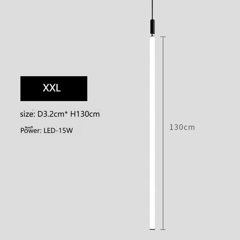 Nordic Staircase strip Pendant Light Modern Minimalist long line Villa Loft bedside Hanging Lamp