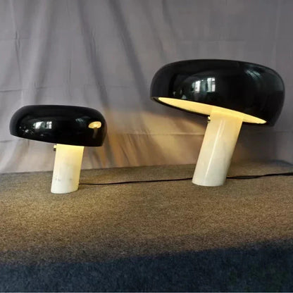 Italian luxury designer mushroom marble LED desk lamp for interior decoration