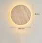 Creative Cave Stone Clock Wall Lamp Wabi Sabi Background Wall Light sconce