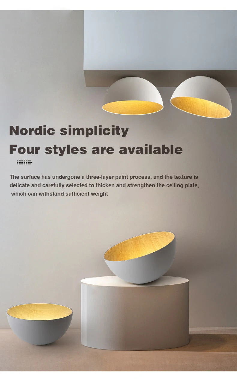 Nordic Wooden Ceiling Chandelier Modern Duo Ceiling Light