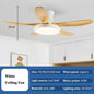 Nordic Large Ceiling Fans light Modern Natural wood color Simple Remote Control Ceiling Fan lamp