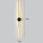 Modern Long Wall Lamp luxury minimalist black gold background LED Wall lights