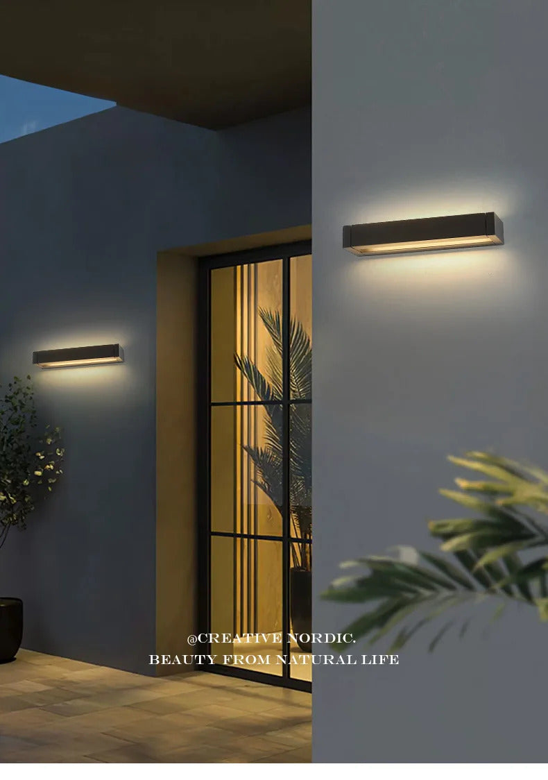Modern waterproof Outdoor wall lamp Rotatable Courtyard landscape Corridor light