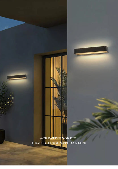 Modern waterproof Outdoor wall lamp Rotatable Courtyard landscape Corridor light