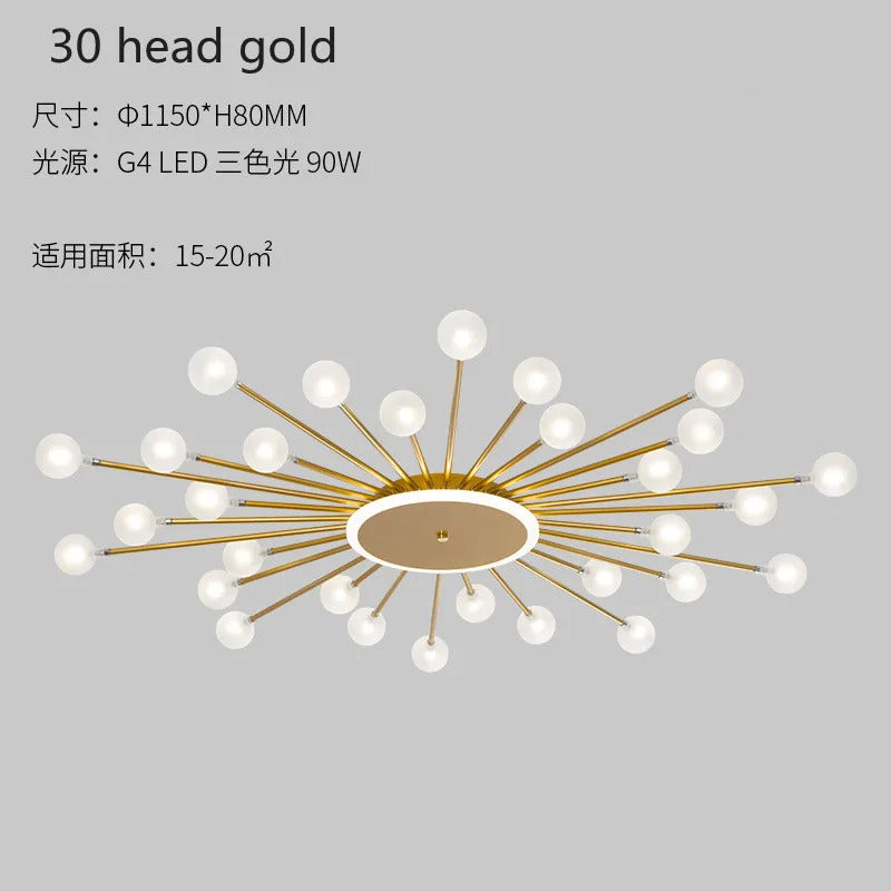 Modern glass ceiling light Living room kitchen light fixtures