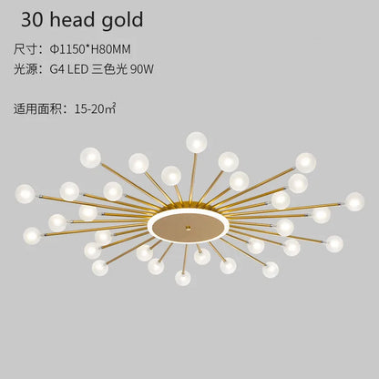 Modern glass ceiling light Living room kitchen light fixtures