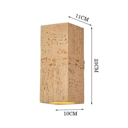 Nordic cave stone wall lamp Square outdoor Wall Lamp Cement Sconce Light LED