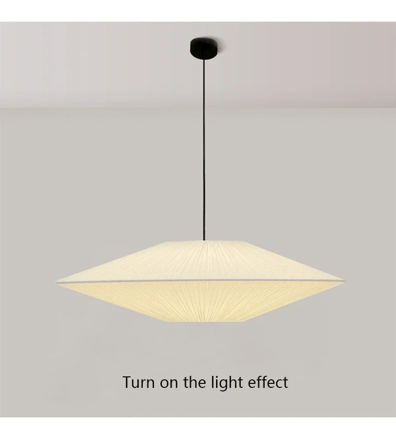 Brera Pendant Lamp Japanese Fabric Pendant Lamp Creative Dining Room B&B Ceiling Chandelier