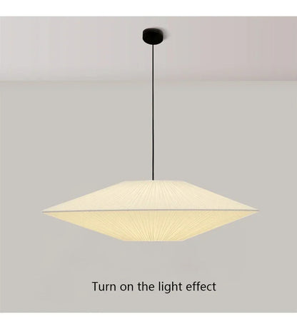 Brera Pendant Lamp Japanese Fabric Pendant Lamp Creative Dining Room B&B Ceiling Chandelier