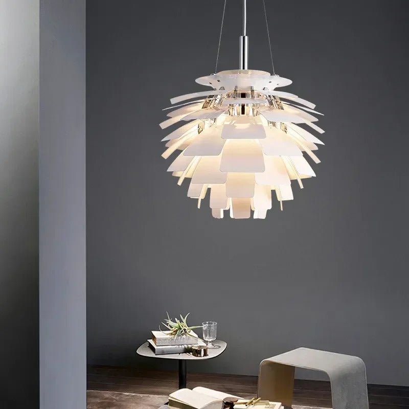Denmark PH Pinecone Pendant Chandelier Aluminum LED Suspension Lamp