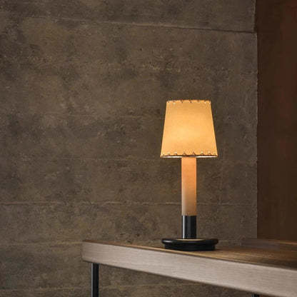 Spanish Creative Retro Nostalgic Rechargeable Table Lights LED Restaurant Bar Counter Bedroom Bedside Fabric Nighting Desk Lamps