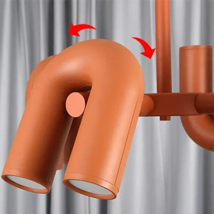 Nordic Creative U-shaped Living Room Chandelier Restaurant Personality Art Model Designer Home Decorative LED Pendant Lights