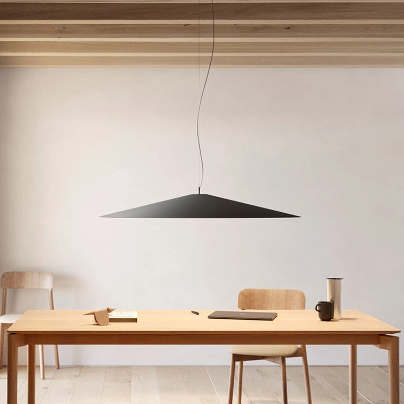 Minimalist black Flying Saucer Pendant lamp led round dining lamp