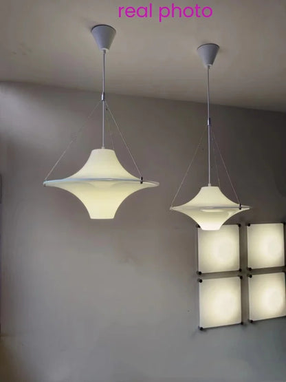 Modern Cream UFO Pendant Lights Nordic Design Dining Table Hanging Chandelier
