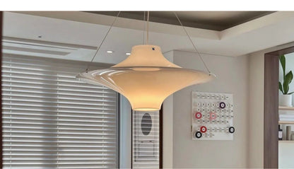 Modern Cream UFO Pendant Lights Nordic Design Dining Table Hanging Chandelier