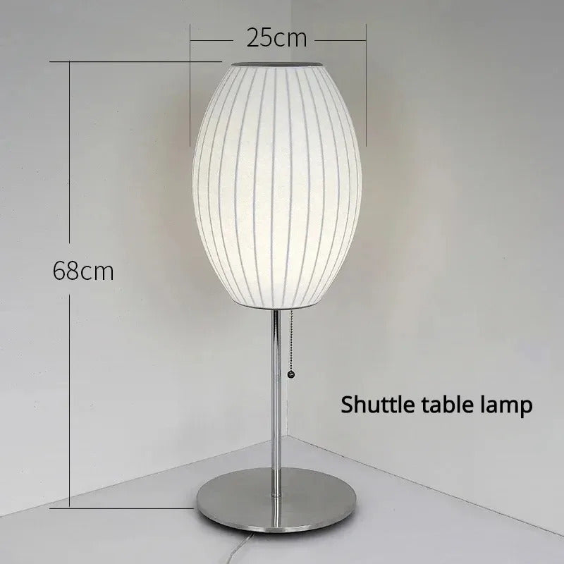 Nelson bubble table lamp wabi sabi white Silk floor light Danish designer Living Room Sofa Side Bedroom Bedside Led Standing Lam