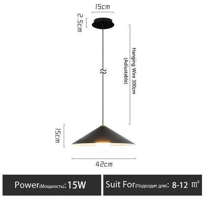 Modern minimalist Linear pendant light Nordic Industrial hanging light