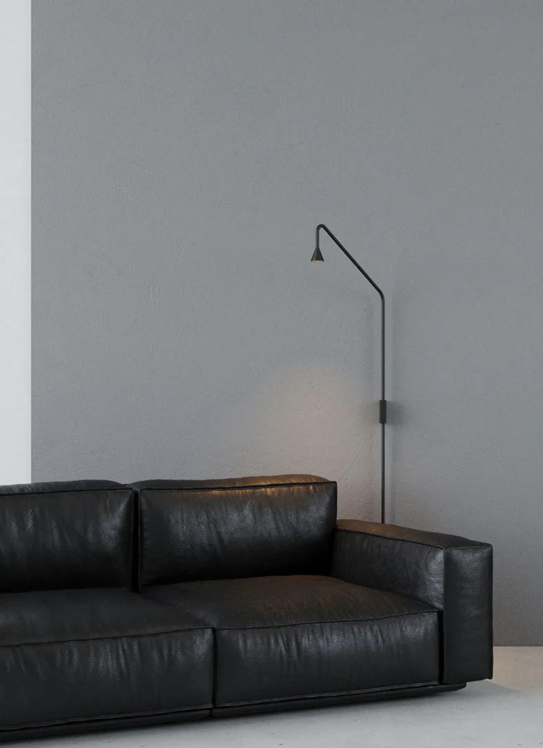 Minimalist Bedroom Bedside Floor Lamp Designer Gold Standing Light