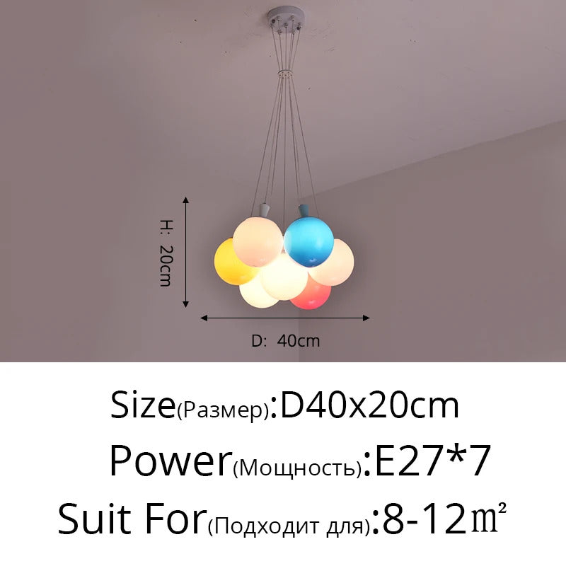 Nordic acrylic chandelier Decoration  Modern balloon lamp Indoor Lighting