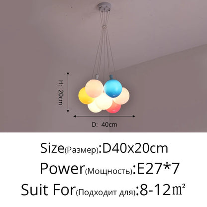 Nordic acrylic chandelier Decoration  Modern balloon lamp Indoor Lighting