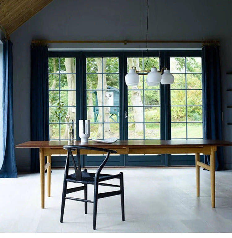 French vintage Cream Glass chandelier Nordic ring Calabash pear pendant lamp