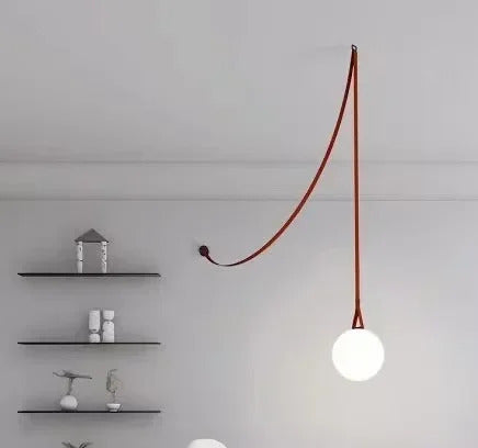 PLUSMINUS LED Belt Pendant lamp Trendy glass ball light