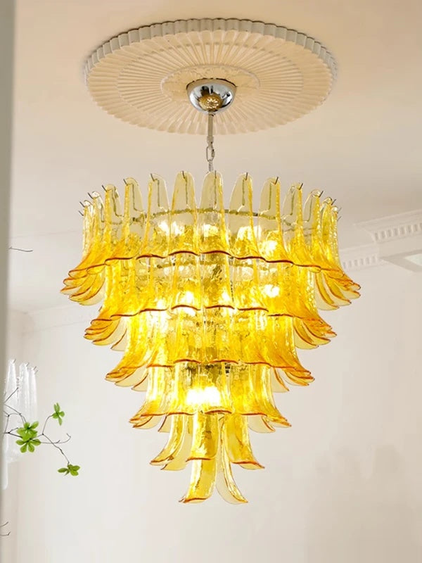 Green Petalo Chandelier 