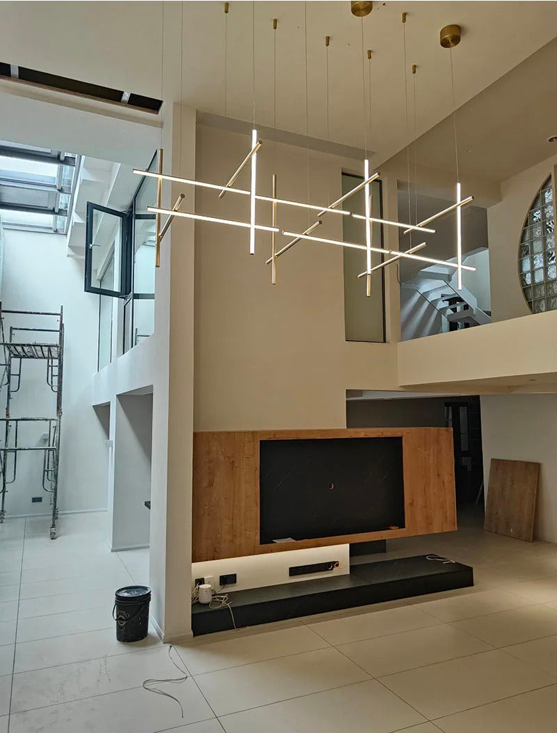 Coordinates Chandelier Modern LED Linear Ceiling Chandelier