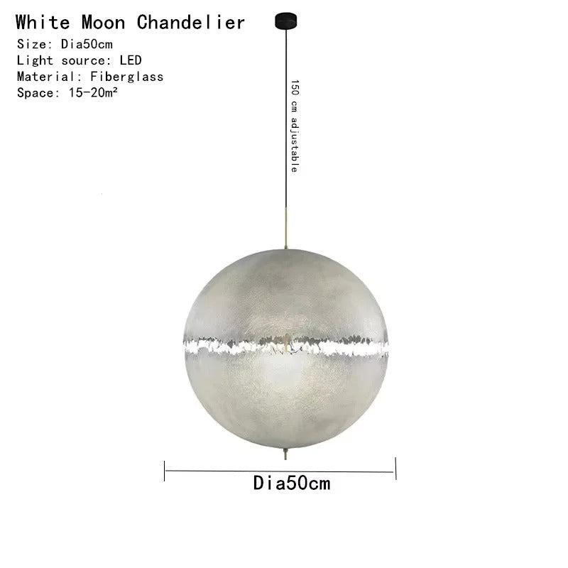 Danish design Moon Pendant light Italian Postkrisi Designer orb chandelier Atmosphere light