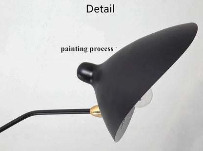 Mouille Ceiling Lamp Nordic Spider Pendant Light Multi 3/6heads for Living Room Bedroom Black Luminaire Home Decor