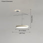 Dining table light modern chandelier Round Reading Desk Light