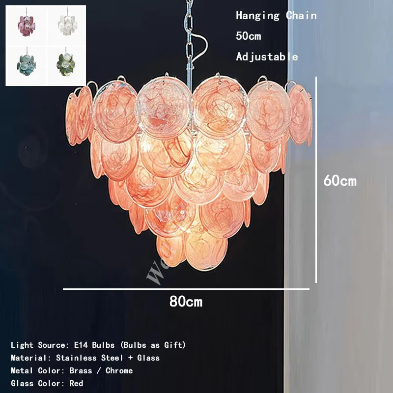 Camisa Murano Chandelier Designer hanging dining room lights