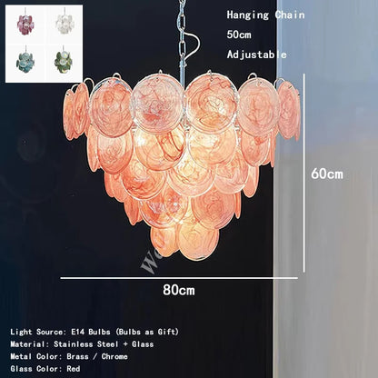 Camisa Murano Chandelier Designer hanging dining room lights