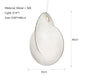 Overlap Suspension Lamp Nordic lamp minimalist creative silk white pendant light