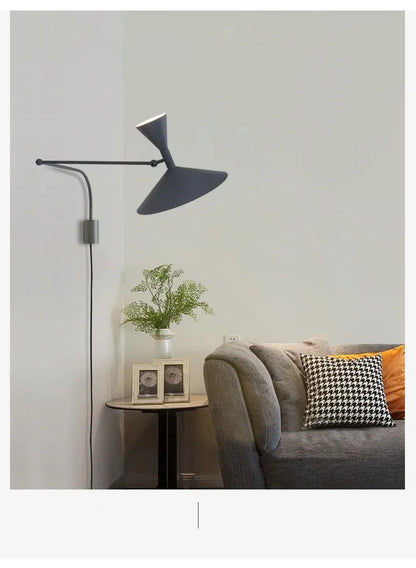 Modern Minimalist Wall Light LED Marseille Italian Designer Swing Arm Adjustable Wall lamp