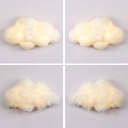 Novelty Cloud Wall Sconce Light Kids Children Bedroom Bedside Cartoon Cotton wall lamp