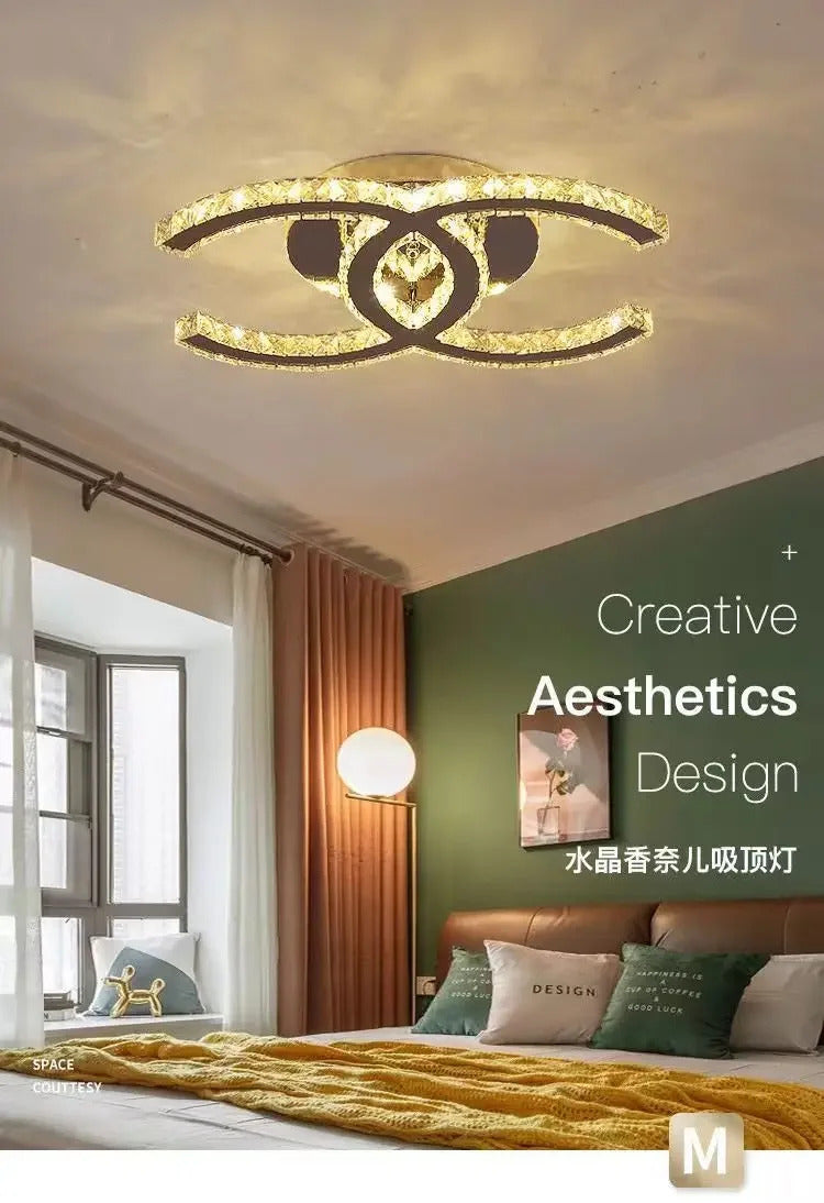 Modern Crystal Chandelier Simple Dining Room Chandelier Home Decoration hanging light fixtures