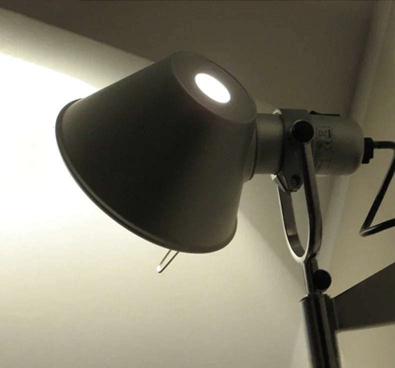 Italian swing arm wall lamp LED Silver Black wall lamp Rotatable Adjustable Reading Lights Decor wall mounted bedside lights