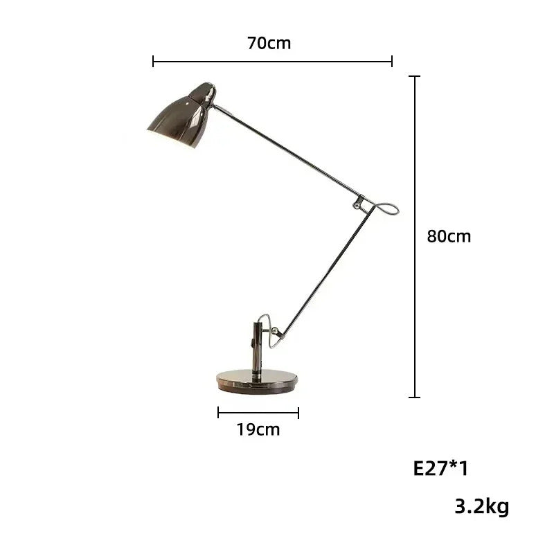 Swing Long Arm Table Lamp Flexible Adjustable Aluminum Desk Light with E27 Bulb led floor lamp