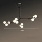 Nordic tree branch ball chandelier Modern white glass ball Led Pendant lights