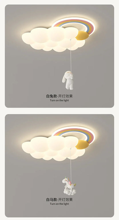 Cloud Child Stylish Ceiling Lights Bedroom Home Decor Lighting Luster Fixture