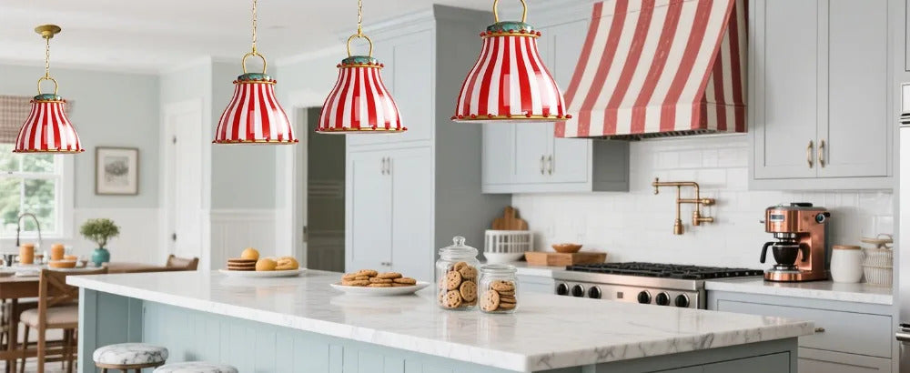 American Circus Style Chandeliers Glass Lampshade Led Pendant Lights